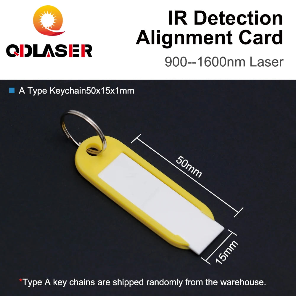 QDLASER IR DetectionAlignment Card 900--1600nm Fiber Laser Calibrator Ceramic Plate Infrared Dimmer Visualizer for Laser Machine