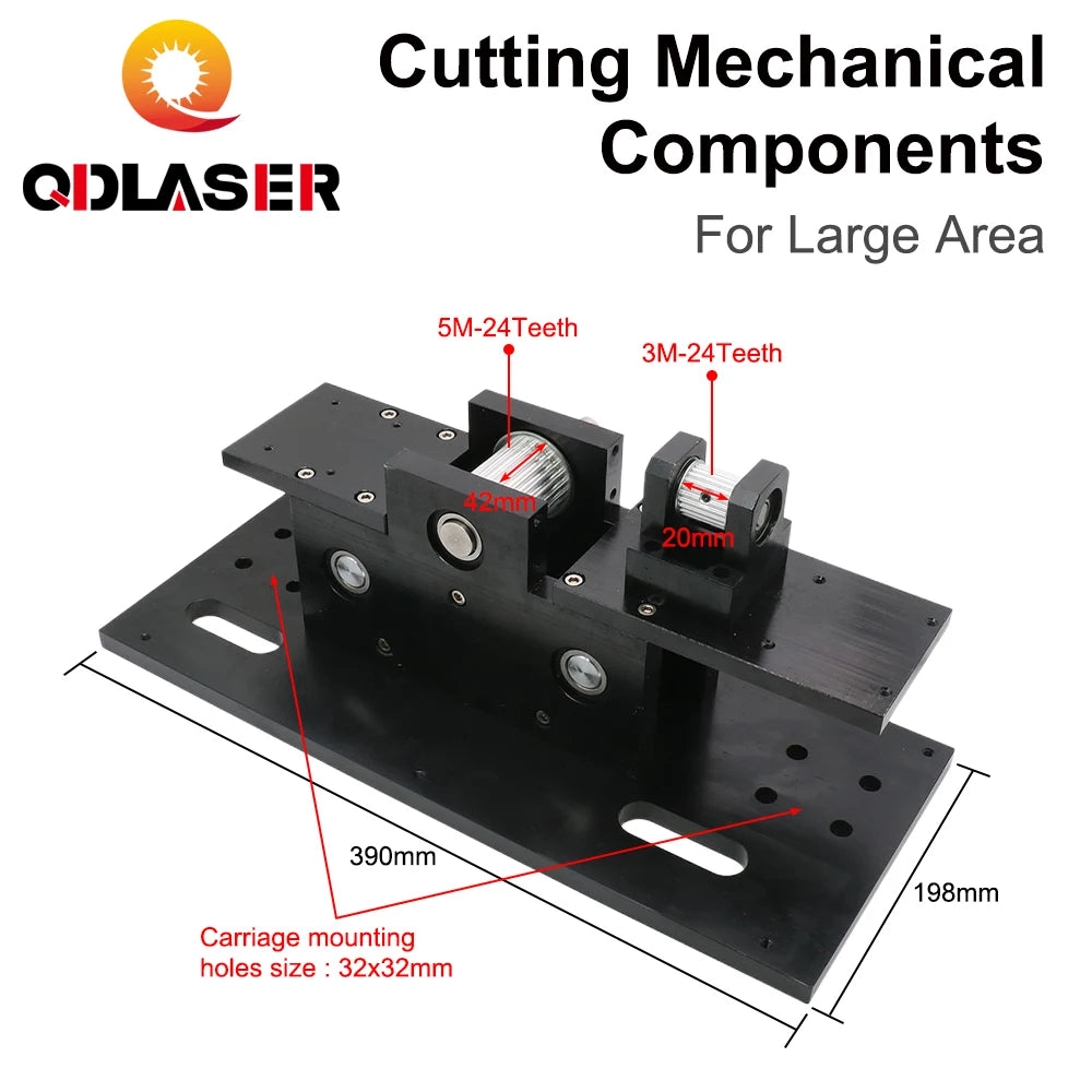 QDLASER Cutting Mechanical Components for DIY Large Format CO2 Cutting Engraving Machine 1318 1325 1518 1525 1820 1825 2030