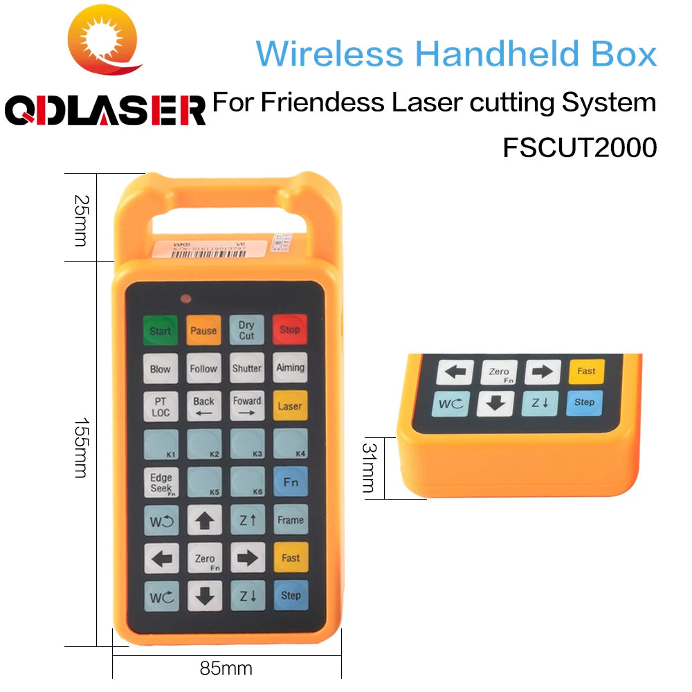 QDLASER Cutting Controller Parts FSCUT2000 Control Card/Terminal Board/Wireless Handled Box