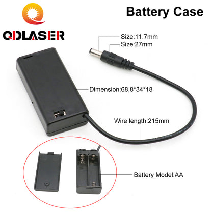 QDLASER  Laser Mechanical Parts Red Pointer Base /Red Pointer /Battery Case For Co2 Laser Machine