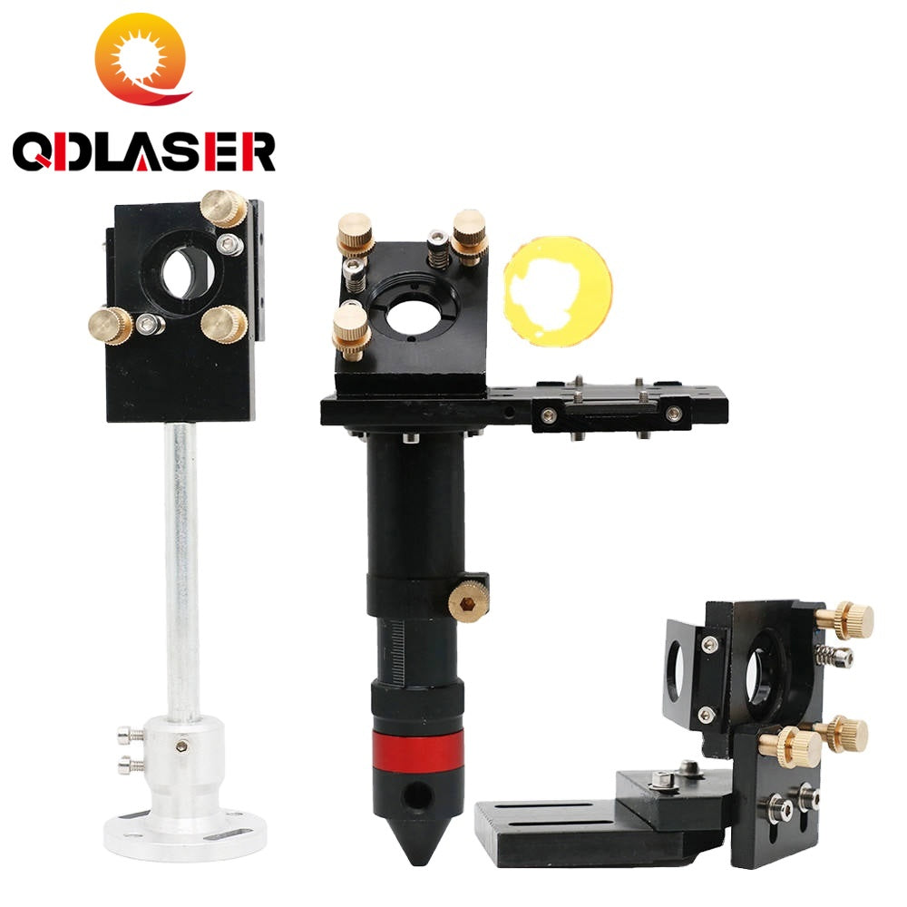 QDLASER  E Series Co2 Laser Head Set 20mm Reflect Mount with Focus Len Mirrors for Laser Engraver and Cutting Machine Parts
