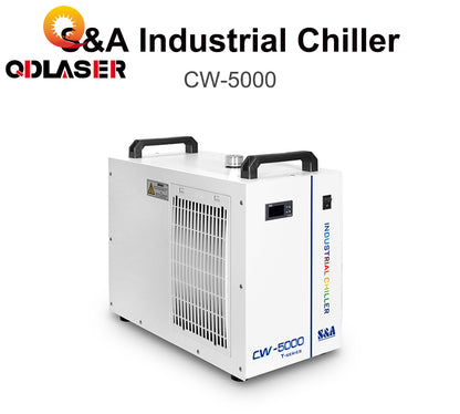 QDLASER CW5000 S&A Industry Air Water Chiller for CO2 Laser Engraving Cutting Machine Cooling 80W 100W Laser Tube