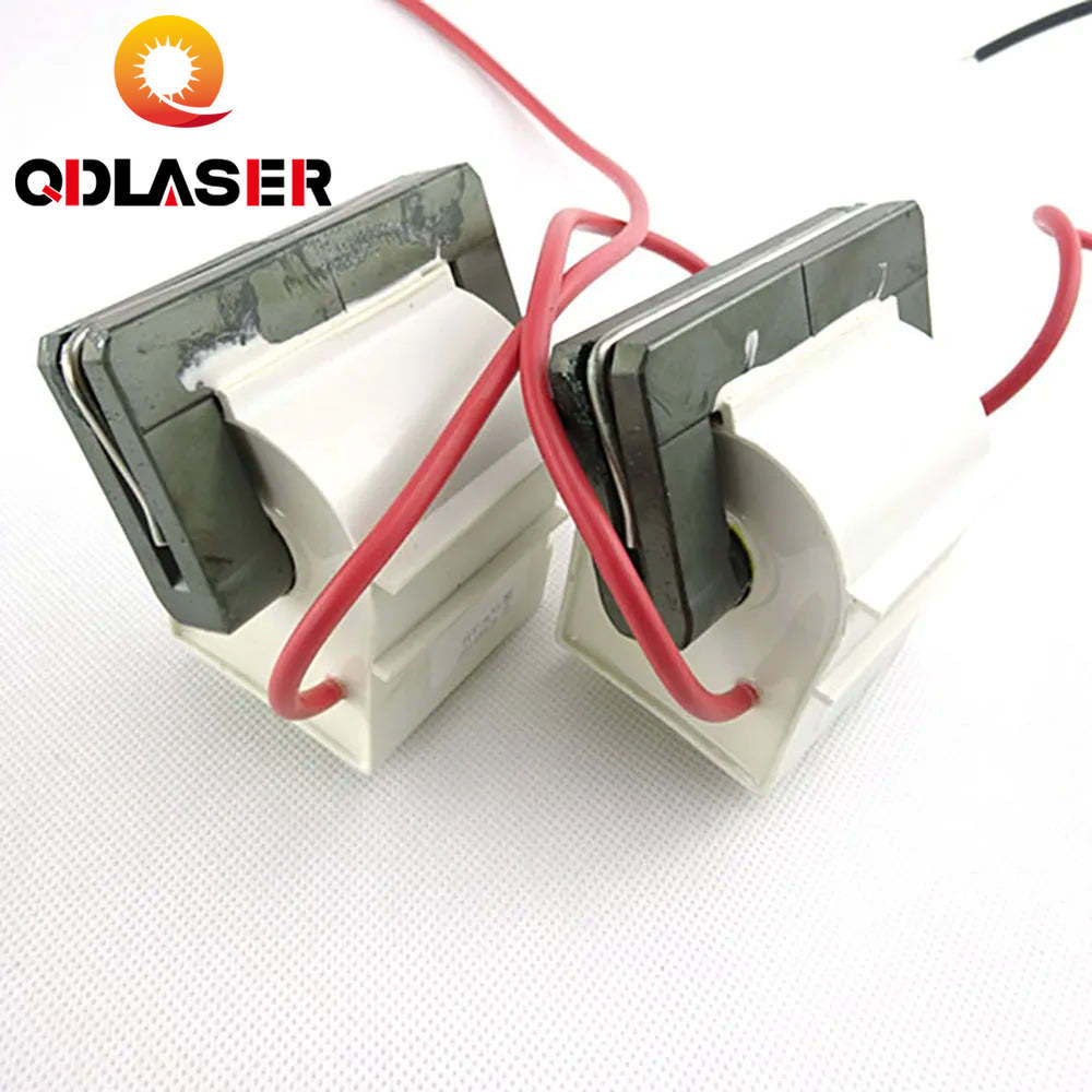 QDLASER Double Laser High Voltage Transformer Flyback Coil for 100W CO2 Laser Power Supply Parts