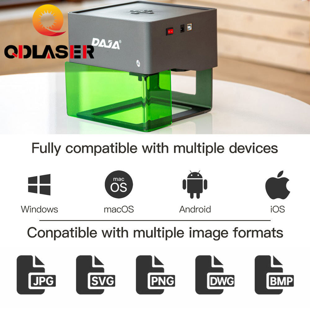 DAJA Laser Engraver CNC DIY DJ6 Laser Engraving Machine 3000mw Fast Mini Logo Mark Printer Cutter Woodworking Wood Plastic