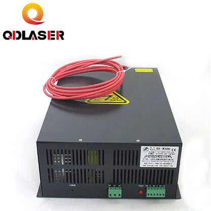 QDLASER 200W CO2 Laser Power Supply HY-W200 for 180W-200W CO2 Laser Engraving Cutting Machine