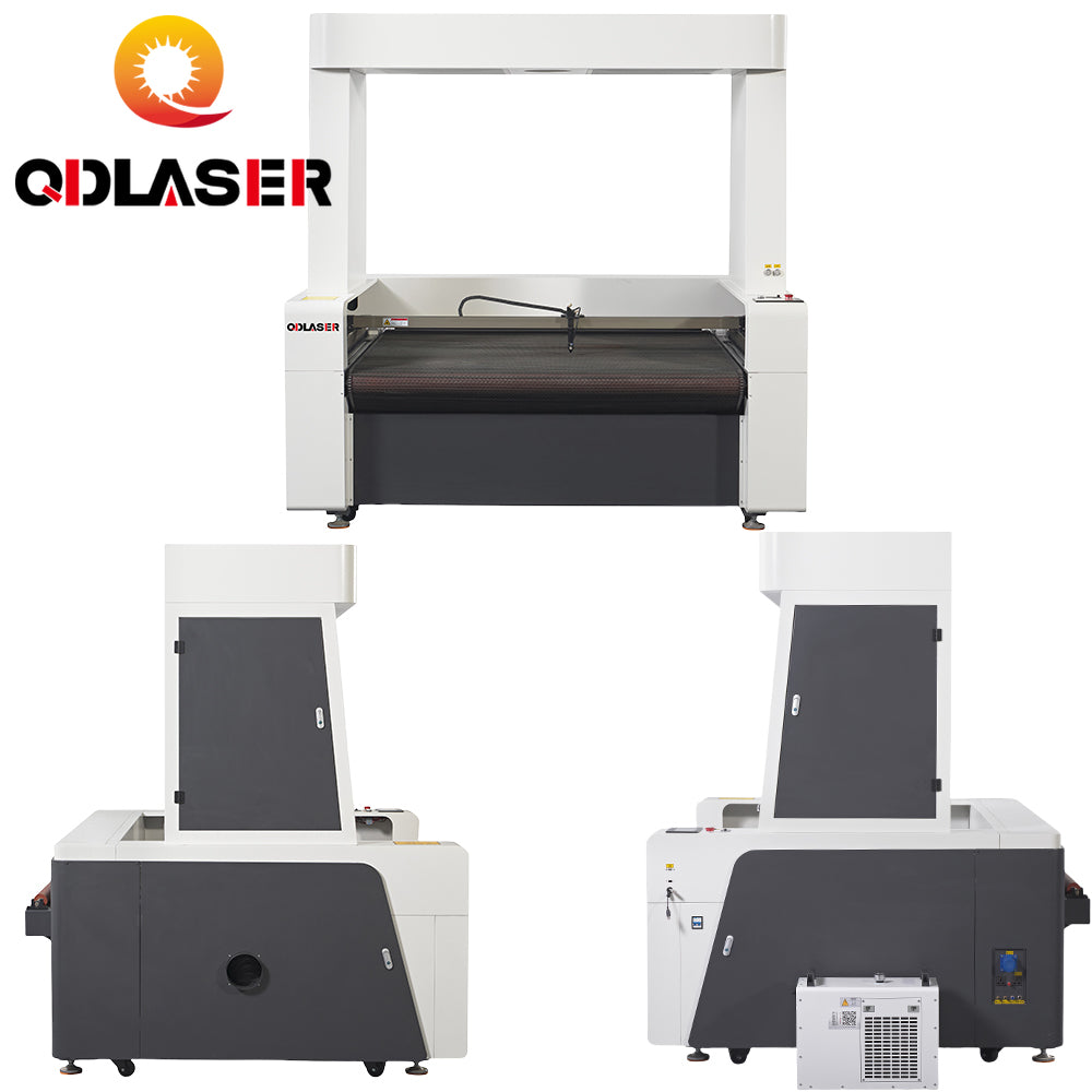 80W/100W/130W/150W 1610F-CCD Co2  Fabric Cutting Machine for Synthetic Leather, Artificial Leather, Cloth and Fur