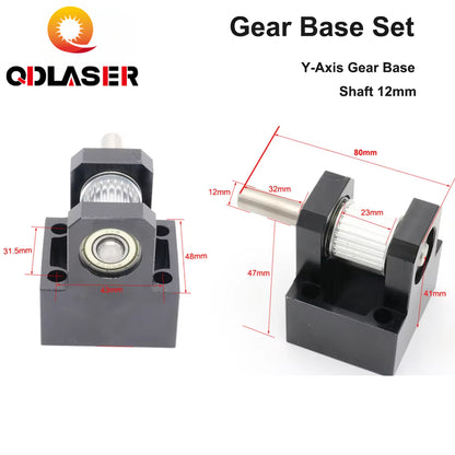 QDLASER LC Gear Base Set Machine Mechanical Parts for Laser Engraving Cutting Machine