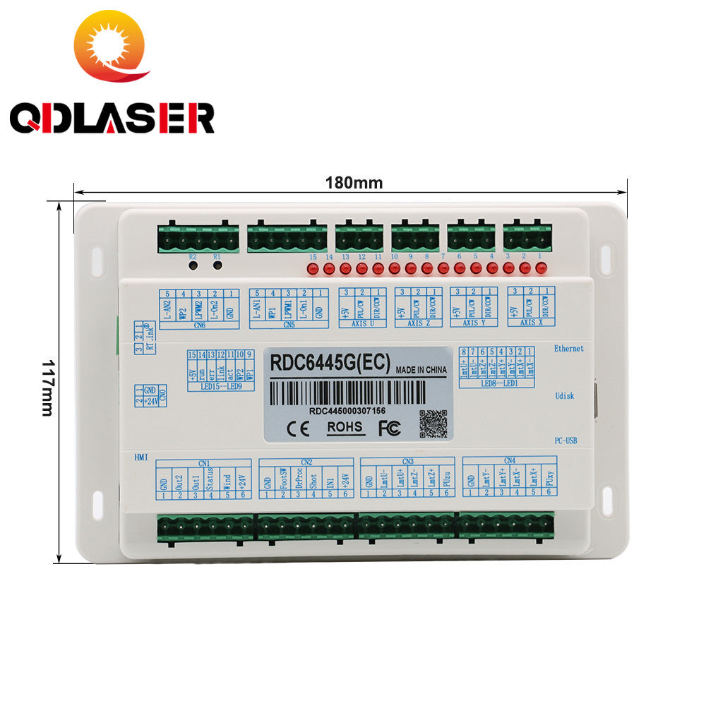 QDLASER Ruida Mainboard for RD6445G RDC6442G RDC6442S Co2 Laser Controller for Laser Engraving and Cutting Machine