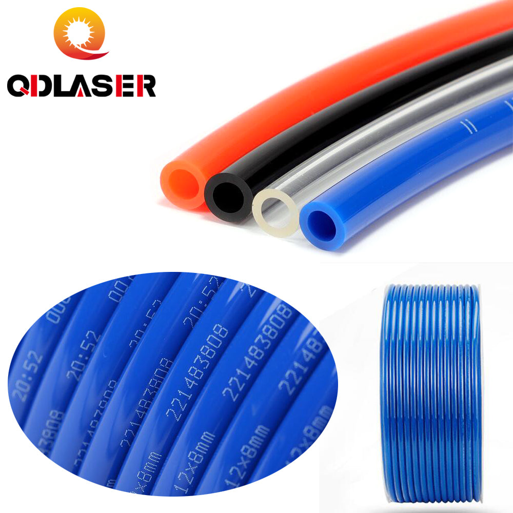 QDLASER Air Tube Pneumatic Hose 1M Blue Red Transparent Black PU Air Pipe 10mm OD 6.5mm ID 8mmx5mm 6mm X 4mm 2.5mm 12x8mm
