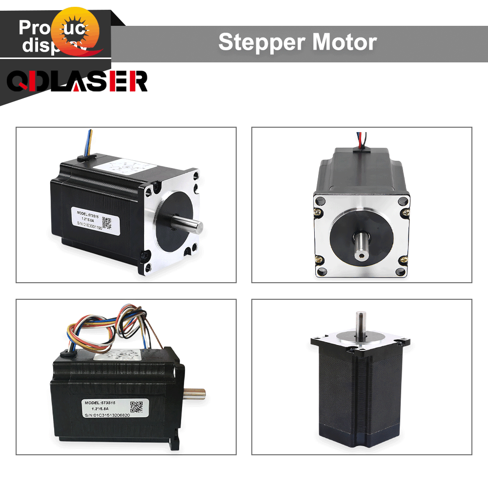 QDLASER Leadshine 573S15 3 phase Stepper Motor for NEMA23 5A Length 79mm (2.99 inch) Shaft 8mm (0.315 inch)