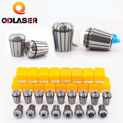 QDLASER 10Pcs Collet Chuck CNC Spindle ER8A Lathe Tool Holder Set 1-5mm for CNC Engraving Milling Lather Tool