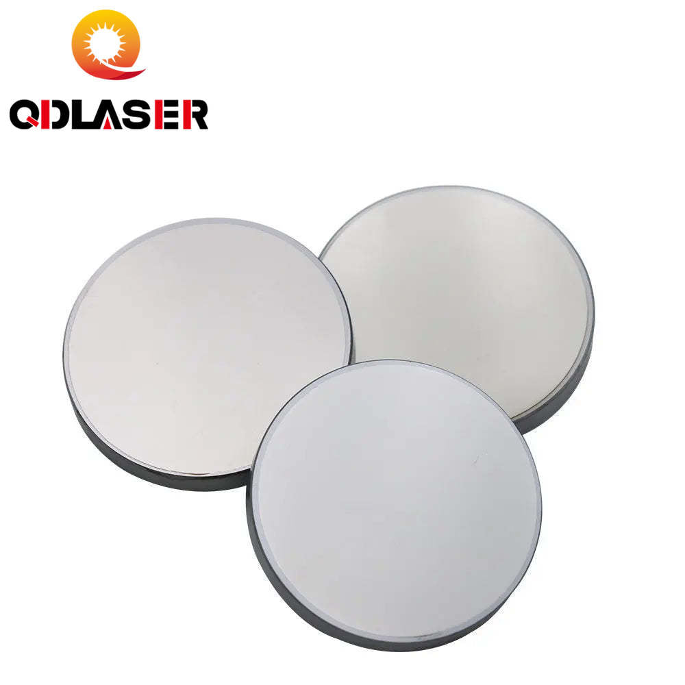 QDLASER 3pcs Co2 Laser Si Reflective Mirrors 25mm for Laser Engraver Gold-Plated Silicon Reflector Lenses