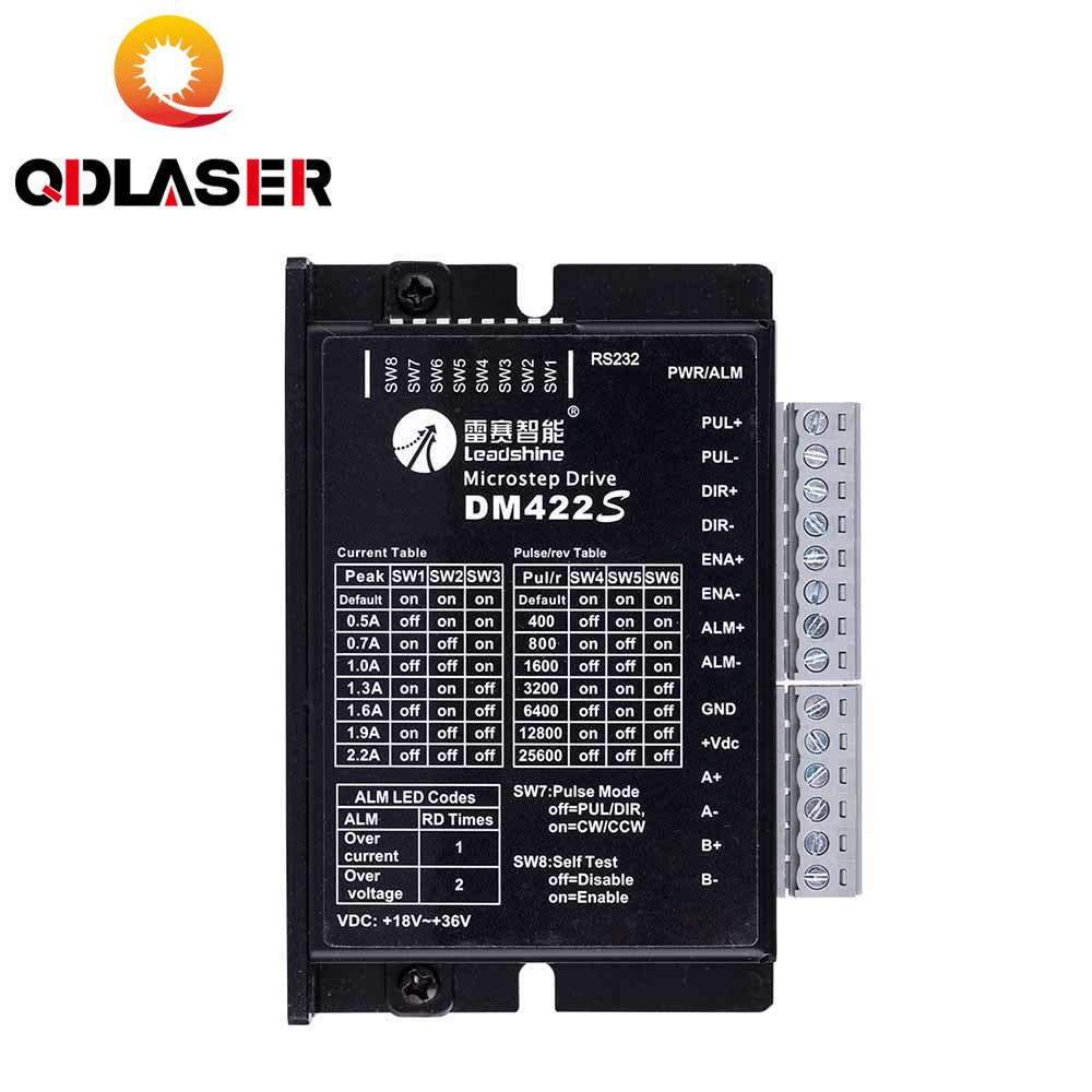 QDLASER Leadshine 2-Phase Stepper Motor Driver Controller DM422S for Engraving Machine