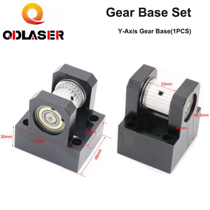 QDLASER LC Gear Base Set Machine Mechanical Parts for Laser Engraving Cutting Machine