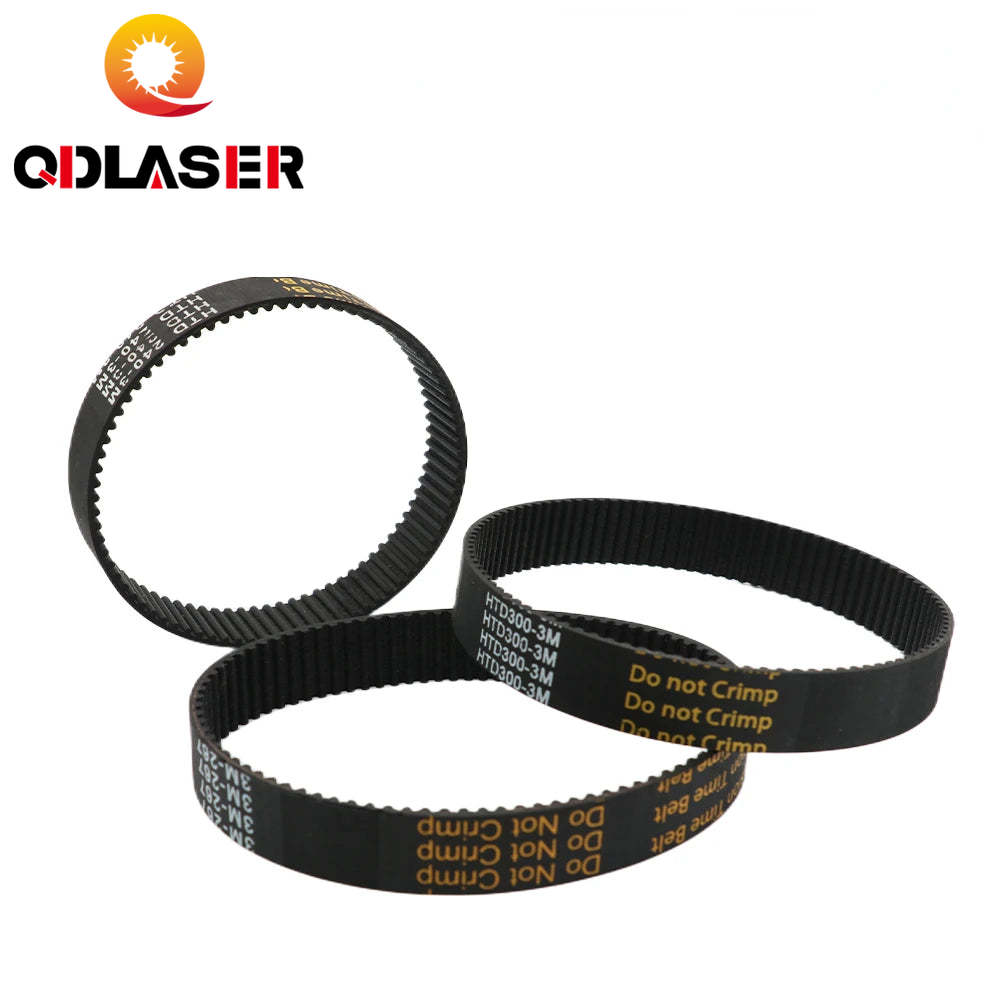 QDLASER HTD 3M Loop Belt Width 10&15mm Belt Rubber Timing Belt Various Transmission for CO2 Laser Engraving Machine / 3D Printer