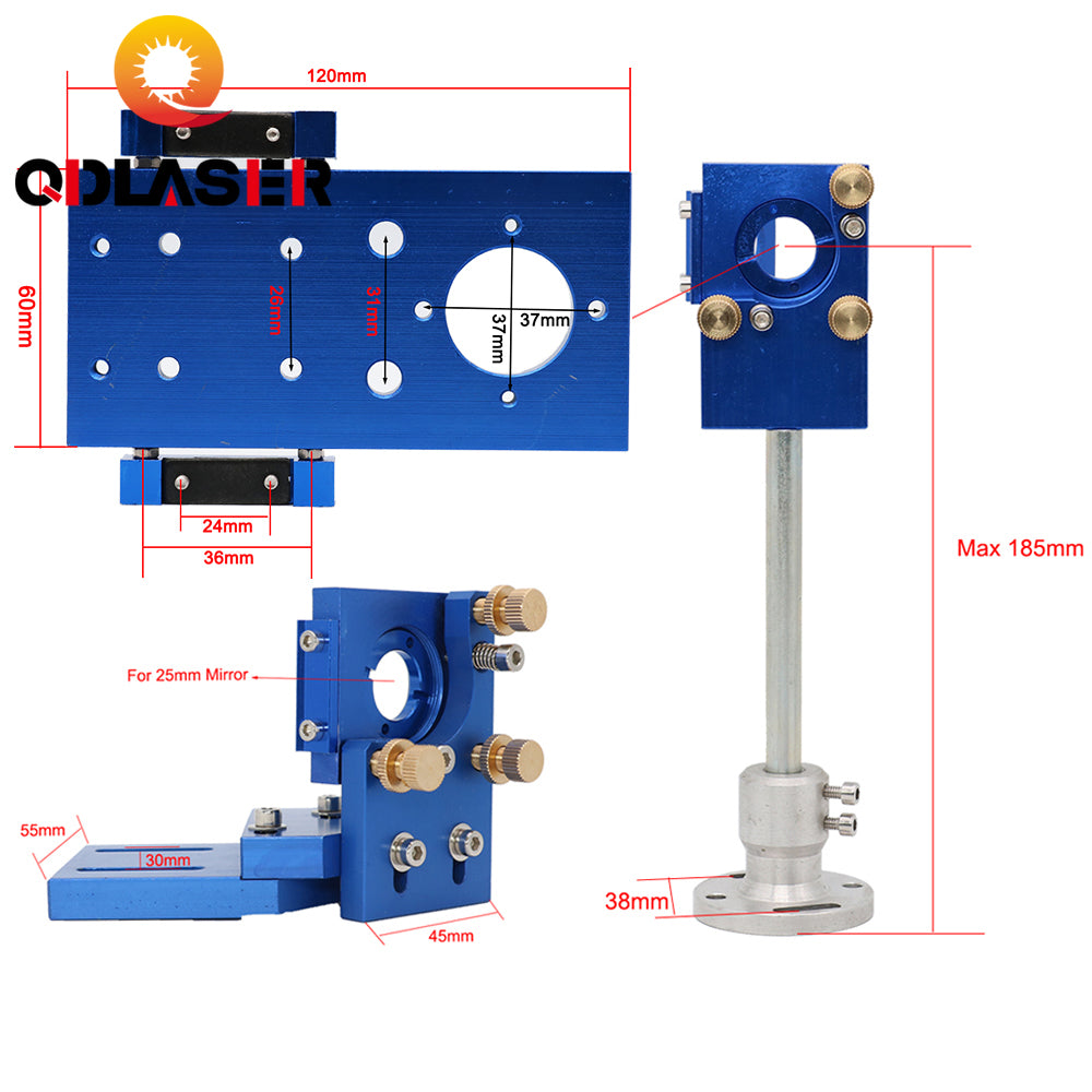 QDLASER Laser Parts CO2 Laser Head Sets & Laser Lens E Series