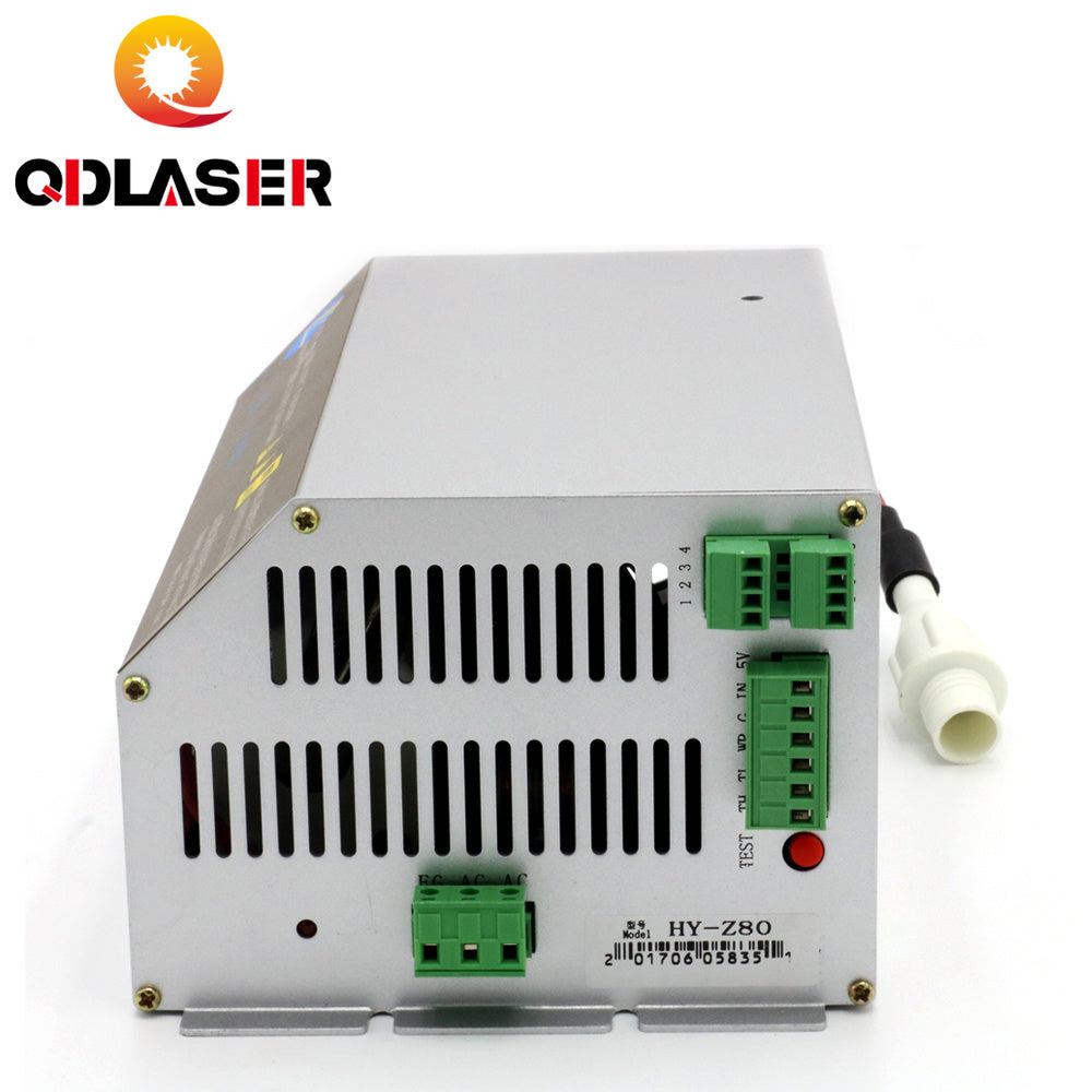 QDLASER 80-100W CO2 Laser Power Supply Monitor AC90-250V  EFR Tube for CO2 Laser Engraving Cutting Machine HY-Z80 Z Series