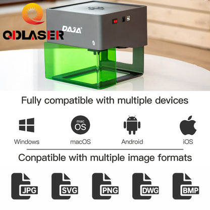 DAJA Laser Engraver CNC DIY DJ6 Laser Engraving Machine 3000mw Fast Mini Logo Mark Printer Cutter Woodworking Wood Plastic