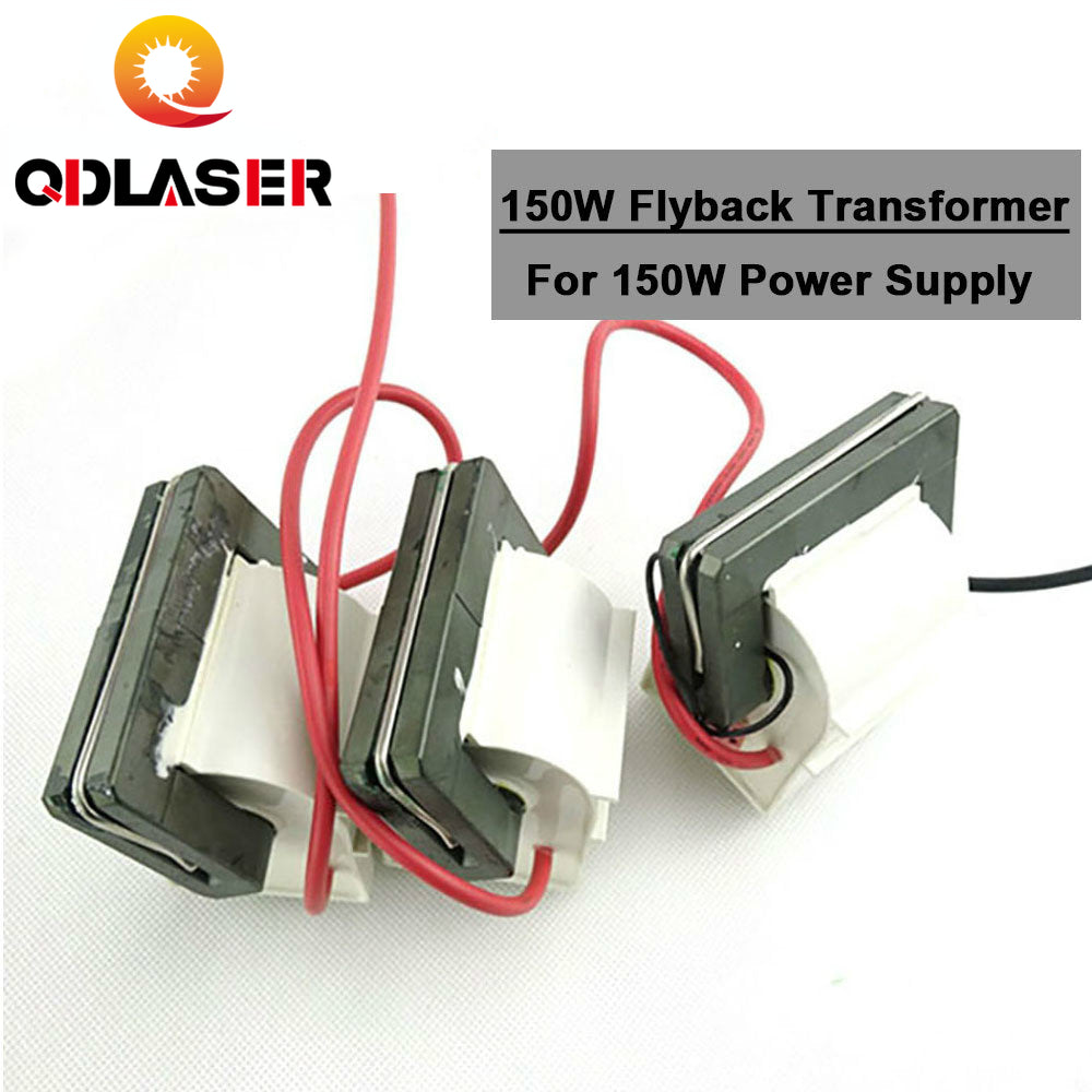 QDLASER 3pcs/lot High Voltage Flyback Transformer 150W Laser Power Supply For Co2 Laser Engraving Cutting Machine