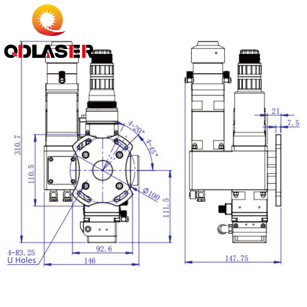 1.5KW Fiber Laser Wobble Welding Head For Laser Welding Solutions WSX ND24