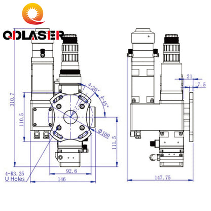 1.5KW Fiber Laser Wobble Welding Head For Laser Welding Solutions WSX ND24