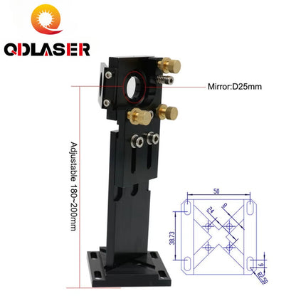 QDLASER CO2 Laser Parts E Series Laser Head 1st Mirror Mount for Laser Engraving and Cutting Machines