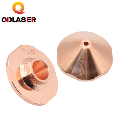 QDLASER Laser Cutting Nozzles Caliber 0.8mm-1.7mm Single Layer Dia.24 for Fiber Laser Cutting Head