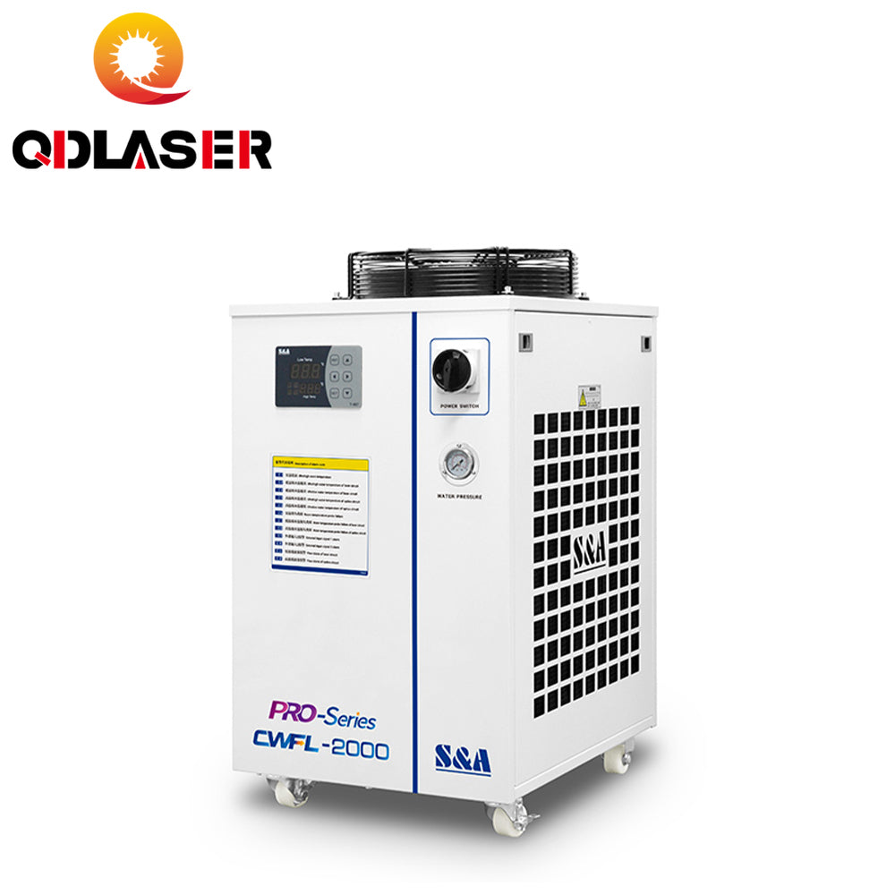 QDLASER CWFL-2000 S&A Industrial Chiller 220-240V Voltage 50/60Hz 15L/min Rated Flow for Industrial Machine Water Cooling System