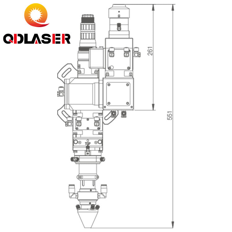 6000W Fiber Laser Welding Head For WSX Fiber Laser Welding Model ND66