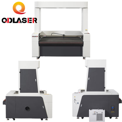 100W 1610F-CCD Co2  Fabric Cutting Machine for Synthetic Leather, Artificial Leather, Cloth and Fur.