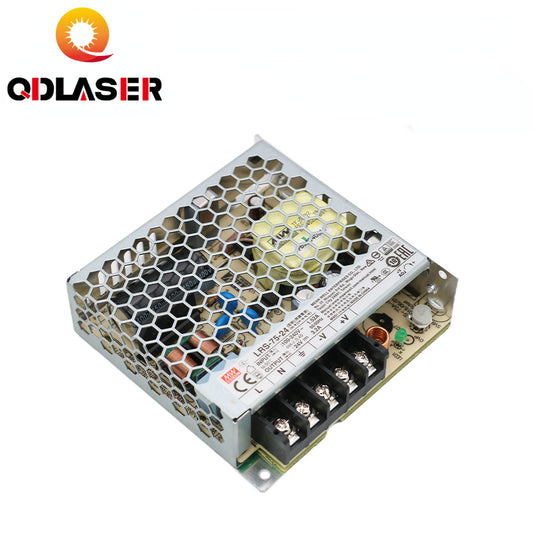 QDLASER Mean Well LRS-75 Series Single Output Switching Power Supply 5V 14A / 12V 6A / 24V 3.2A  75W for Laser Controller