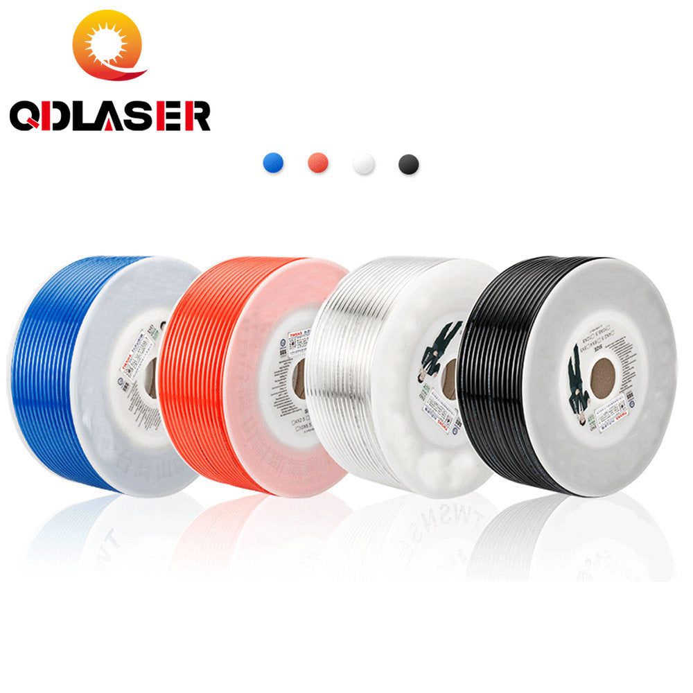 QDLASER Air Tube Pneumatic Hose 1M Blue Red Transparent Black PU Air Pipe 10mm OD 6.5mm ID 8mmx5mm 6mmx4mm 2.5mm 12x8mm