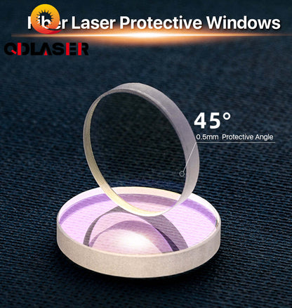 QDLASER Laser Welding Machine Protective Windows 10*2 18*2 19*2 20*2mm Optical Protective Lens for 1064nm Welding Parts