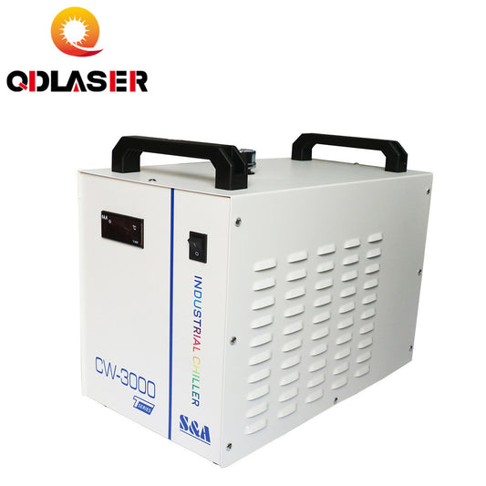 QDLASER 220V CW3000AG & 110V CW3000DG S&A Industrial Water Chiller for CO2 Laser Engraving & Cutting Machine