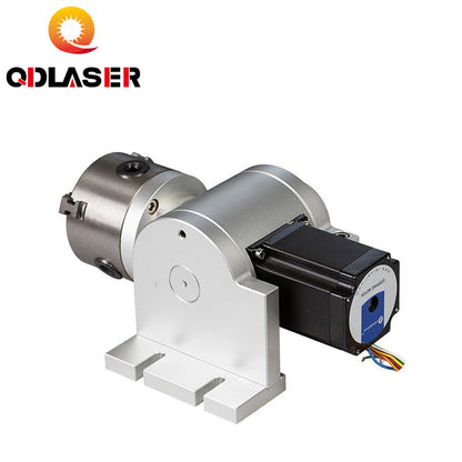 QDLASER Rotary Engraving Attachment with Chucks Max Dia.80mm&amp;100mm&amp;125mm for Laser Marking Machine