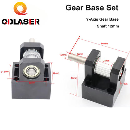 QDLASER LC Gear Base Set Machine Mechanical Parts for Laser Engraving Cutting Machine