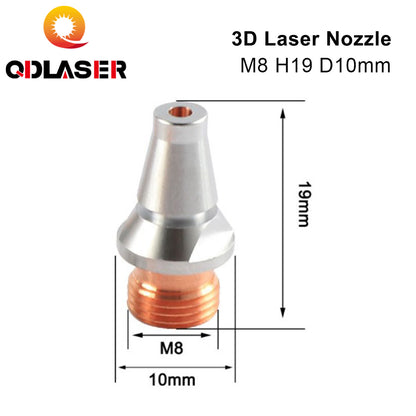 QDLASER High Quality 3D Industry Laser Nozzles 2.0 2.5mm M8 H19 D10 for Prima Fiber Laser Cutting Head
