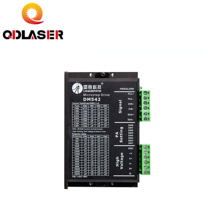 QDLASER Leadshine DM542 2 Phase Stepper Driver Suitable for 42 57 Stepper Motors Nema17 Nema23 Supply Voltage 20-50VAC 1.0-4.2A