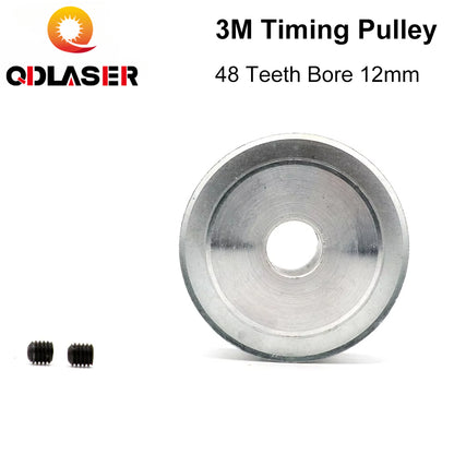 HTD 3M 48 Teeth Timing Pulley for CO2 Laser Cutting Machine - High Precision