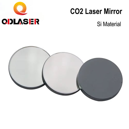 QDLASER 3pcs Co2 Laser Si reflective Mirrors 25mm for Laser Engraver Gold-Plated Silicon Reflector Lenses