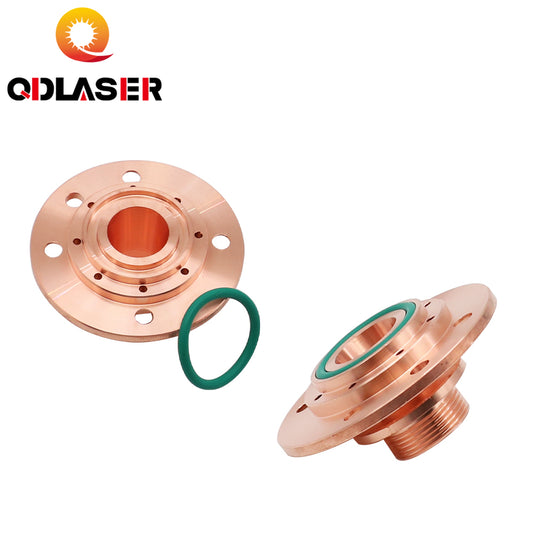QDLASER G-type DN-2 Laser Nozzle Connector Q90 Height 12.3mm / 17.6mm Thread M14 for Fiber Laser Cutting Machine the Nozzle