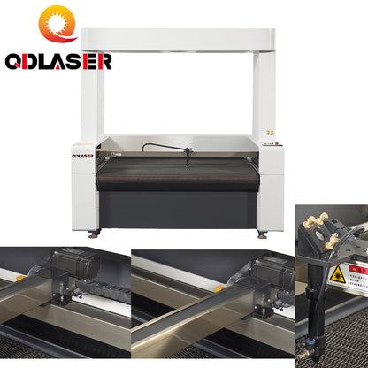 130W 1610F-CCD Co2  Fabric Cutting Machine for Synthetic Leather, Artificial Leather, Cloth and Fur.